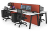 Horizon Quadro 4 Person Bench A Legs Office Workstation [1200L x 700W] - Thumbnail 26 