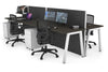 Horizon Quadro 4 Person Bench A Legs Office Workstation [1200L x 700W] - Thumbnail 25 