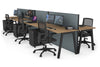 Horizon Quadro 6 Person Bench A Legs Office Workstation [1600L x 700W] - Thumbnail 43 