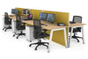 Horizon Quadro 6 Person Bench A Legs Office Workstation [1600L x 800W with Cable Scallop] - Thumbnail 8 