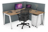 Horizon Quadro A Legs L-Shaped Corner Office Desk [1400L x 1800W with Cable Scallop] - Thumbnail 17 