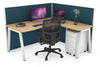 Horizon Quadro A Legs L-Shaped Corner Office Desk [1400L x 1800W with Cable Scallop] - Thumbnail 10 