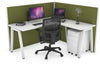 Horizon Quadro A Legs L-Shaped Corner Office Desk [1600L x 1450W] - Thumbnail 3 