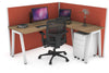 Horizon Quadro A Legs L-Shaped Corner Office Desk [1600L x 1450W] - Thumbnail 13 