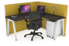 Horizon Quadro A Legs L-Shaped Corner Office Desk [1600L x 1450W] - Thumbnail 20 
