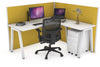 Horizon Quadro A Legs L-Shaped Corner Office Desk [1600L x 1450W] - Thumbnail 2 