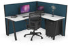 Horizon Quadro A Legs L-Shaped Corner Office Desk [1600L x 1450W] - Thumbnail 28 