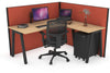 Horizon Quadro A Legs L-Shaped Corner Office Desk [1600L x 1450W] - Thumbnail 31 