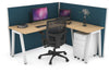 Horizon Quadro A Legs L-Shaped Corner Office Desk [1600L x 1450W] - Thumbnail 10 