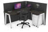 Horizon Quadro A Legs L-Shaped Corner Office Desk [1600L x 1450W] - Thumbnail 24 