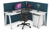 Horizon Quadro A Legs L-Shaped Corner Office Desk [1600L x 1450W] - Thumbnail 4 