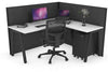 Horizon Quadro A Legs L-Shaped Corner Office Desk [1600L x 1450W] - Thumbnail 30 