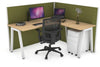 Horizon Quadro A Legs L-Shaped Corner Office Desk [1600L x 1450W] - Thumbnail 9 