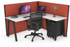 Horizon Quadro A Legs L-Shaped Corner Office Desk [1600L x 1450W] - Thumbnail 25 
