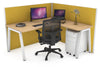 Horizon Quadro A Legs L-Shaped Corner Office Desk [1600L x 1550W with Cable Scallop] - Thumbnail 8 