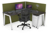 Horizon Quadro A Legs L-Shaped Corner Office Desk [1800L x 1800W with Cable Scallop] - Thumbnail 21 