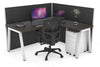 Horizon Quadro A Legs L-Shaped Corner Office Desk [1800L x 1800W with Cable Scallop] - Thumbnail 24 
