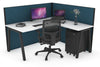 Horizon Quadro A Legs L-Shaped Corner Office Desk [1800L x 1800W with Cable Scallop] - Thumbnail 28 