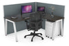 Horizon Quadro A Legs L-Shaped Corner Office Desk [1800L x 1800W with Cable Scallop] - Thumbnail 23 