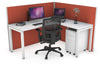 Horizon Quadro Square Legs L-Shaped Corner Office Desk [1600L x 1700W] - Thumbnail 1 