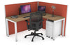 Horizon Quadro Square Legs L-Shaped Corner Office Desk [1600L x 1700W] - Thumbnail 13 