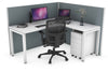 Horizon Quadro Square Legs L-Shaped Corner Office Desk [1800L x 1450W] - Thumbnail 5 