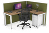 Horizon Quadro Square Legs L-Shaped Corner Office Desk [1800L x 1450W] - Thumbnail 15 
