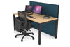 Horizon Quadro Square Legs Office Desk [1600L x 800W with Cable Scallop] - Thumbnail 34 