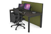 Horizon Quadro Square Legs Office Desk [1600L x 800W with Cable Scallop] - Thumbnail 45 