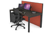Horizon Quadro Square Legs Office Desk [1600L x 800W with Cable Scallop] - Thumbnail 43 