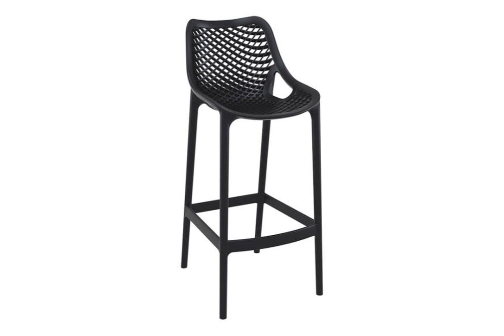 Hospitality Plus Air Bar Stool - 750mm Seat Height [1060H x 440W]-black  