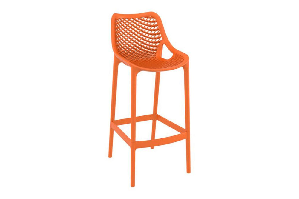 Hospitality Plus Air Bar Stool - 750mm Seat Height [1060H x 440W]-orange  