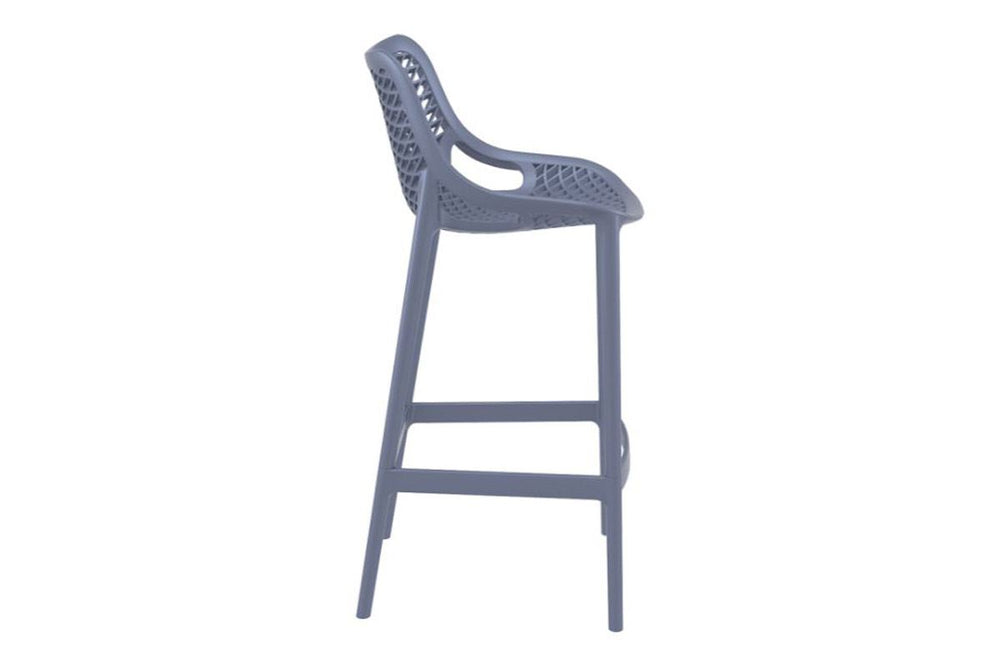 Hospitality Plus Air Bar Stool - 750mm Seat Height [1060H x 440W]-white  