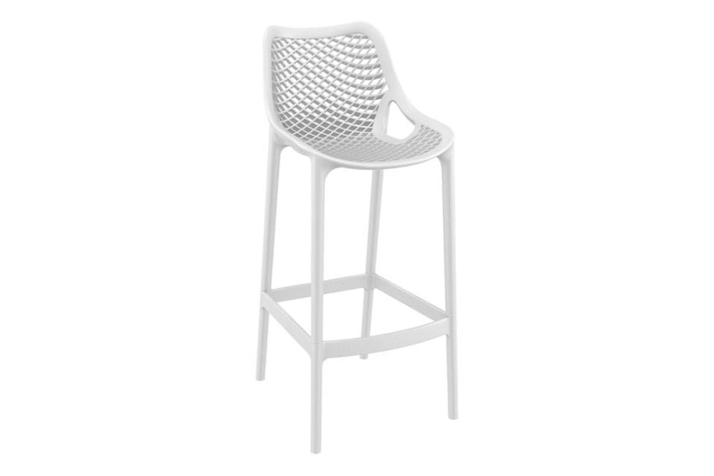 Hospitality Plus Air Bar Stool - 750mm Seat Height [1060H x 440W]-white  