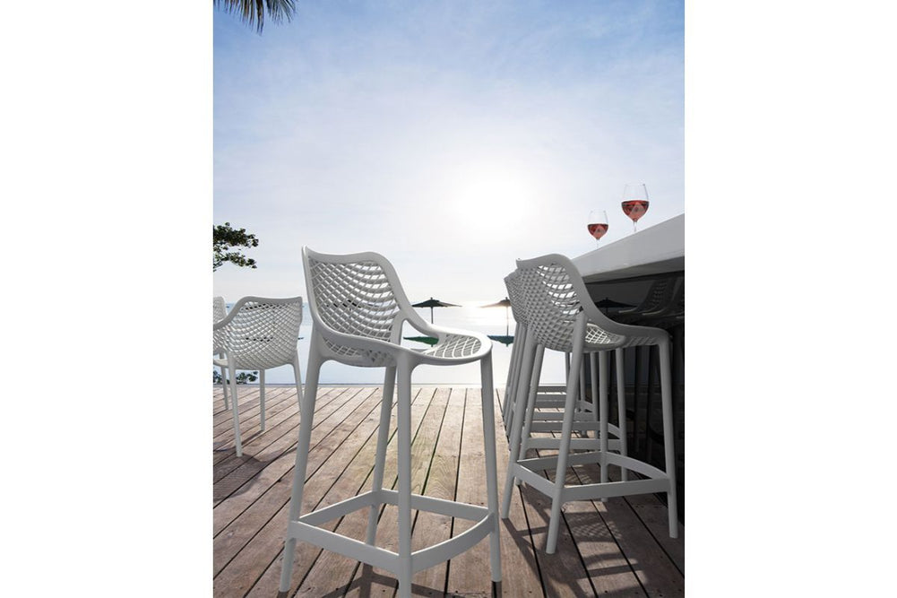 Hospitality Plus Air Bar Stool - 650mm Seat Height [960H x 440W]-white  