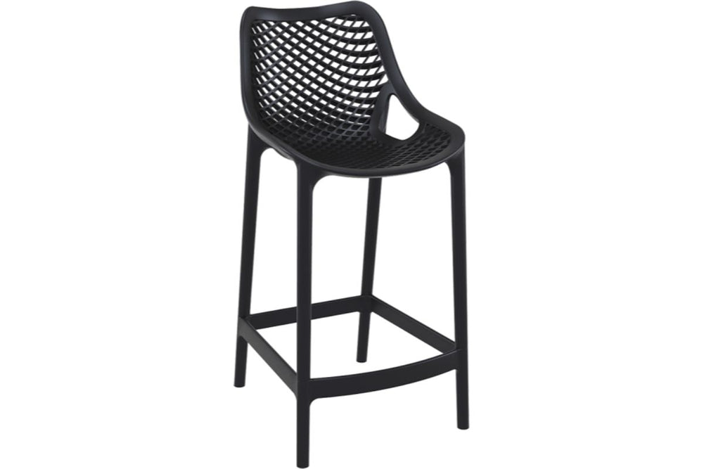 Hospitality Plus Air Bar Stool - 650mm Seat Height [960H x 440W]-black  