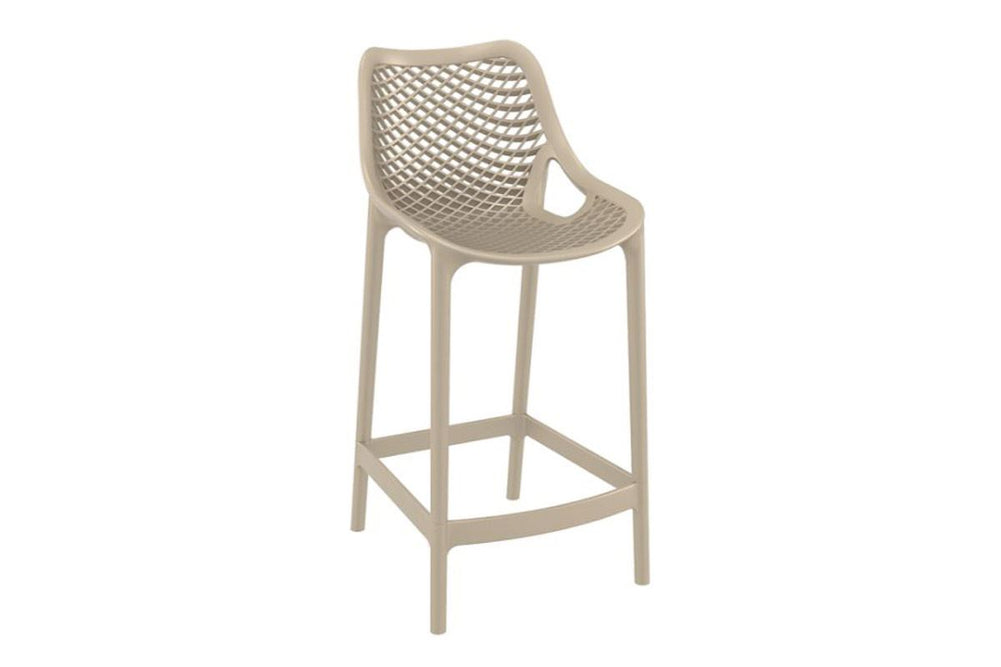 Hospitality Plus Air Bar Stool - 650mm Seat Height [960H x 440W]-taupe  