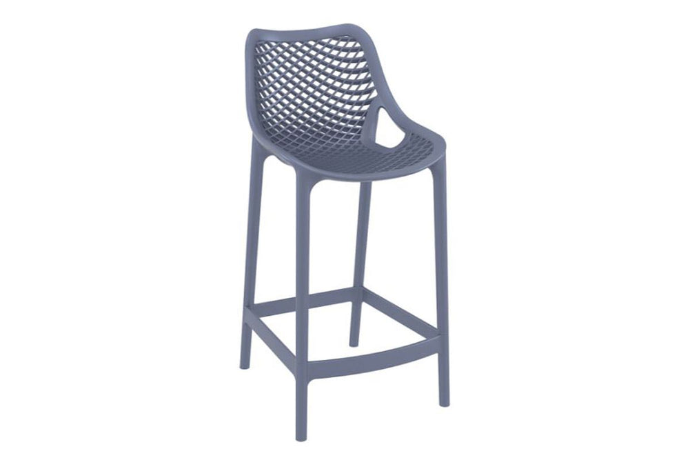 Hospitality Plus Air Bar Stool - 650mm Seat Height [960H x 440W]-anthracite  