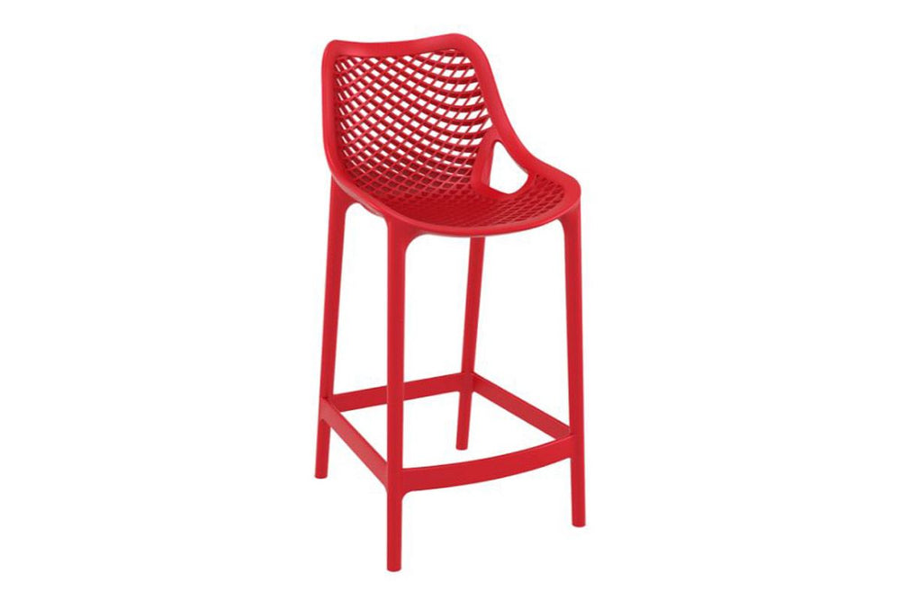 Hospitality Plus Air Bar Stool - 650mm Seat Height [960H x 440W]-red  