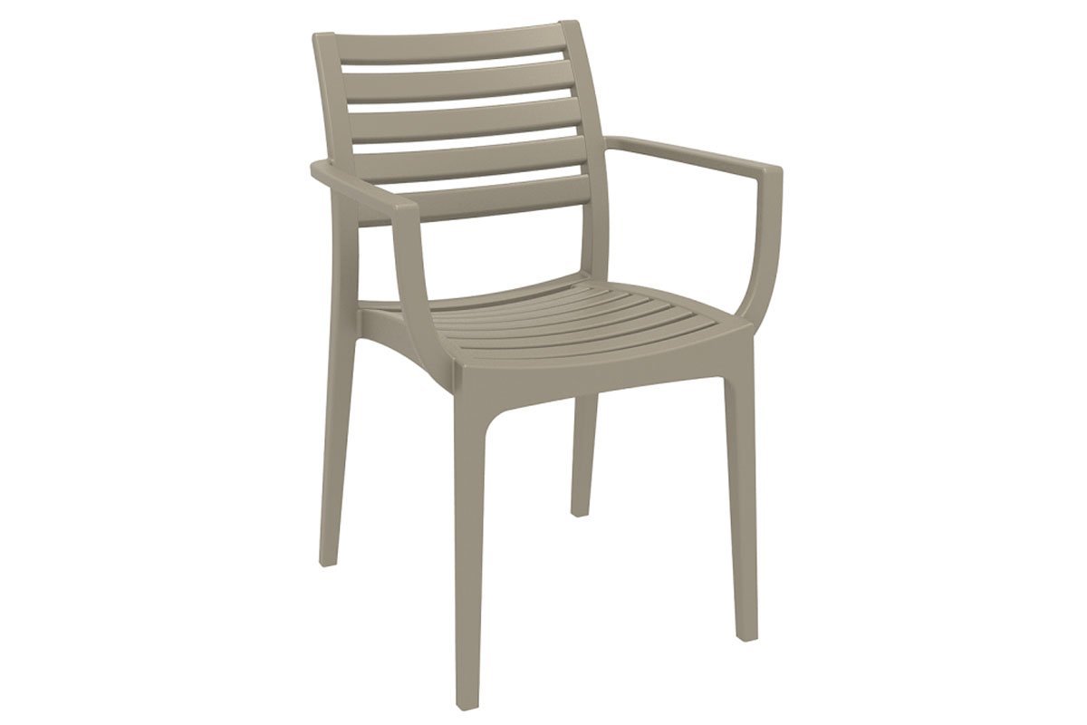 Hospitality Plus Artemis Outdoor Lounge Chair - Stackable, Weather-resistant Armchair Hospitality Plus taupe 