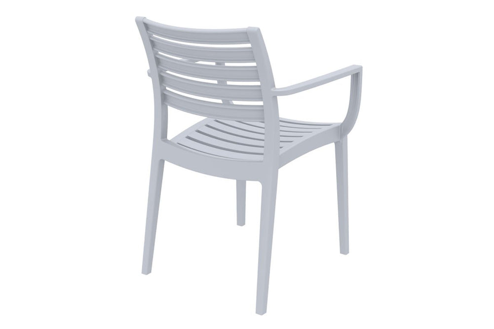 Hospitality Plus Artemis Outdoor Lounge Chair - Stackable, Weather-resistant Armchair-white  