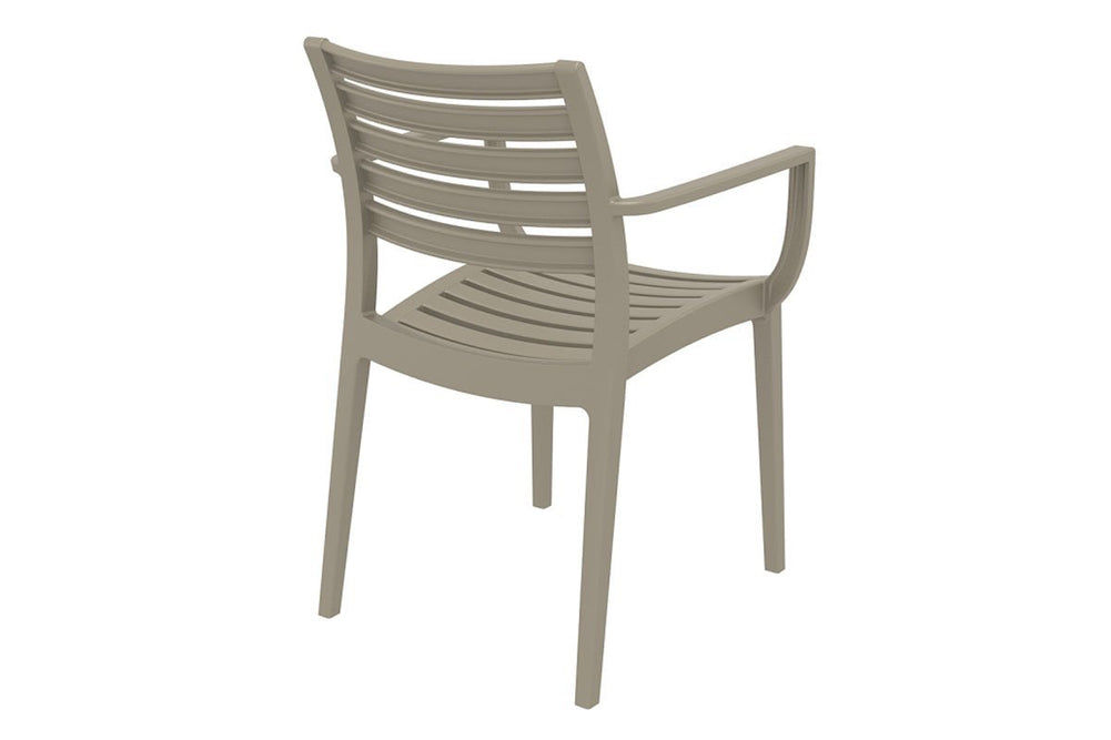 Hospitality Plus Artemis Outdoor Lounge Chair - Stackable, Weather-resistant Armchair-white  