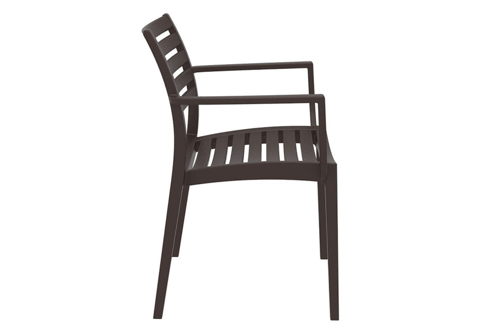 Hospitality Plus Artemis Outdoor Lounge Chair - Stackable, Weather-resistant Armchair-white  