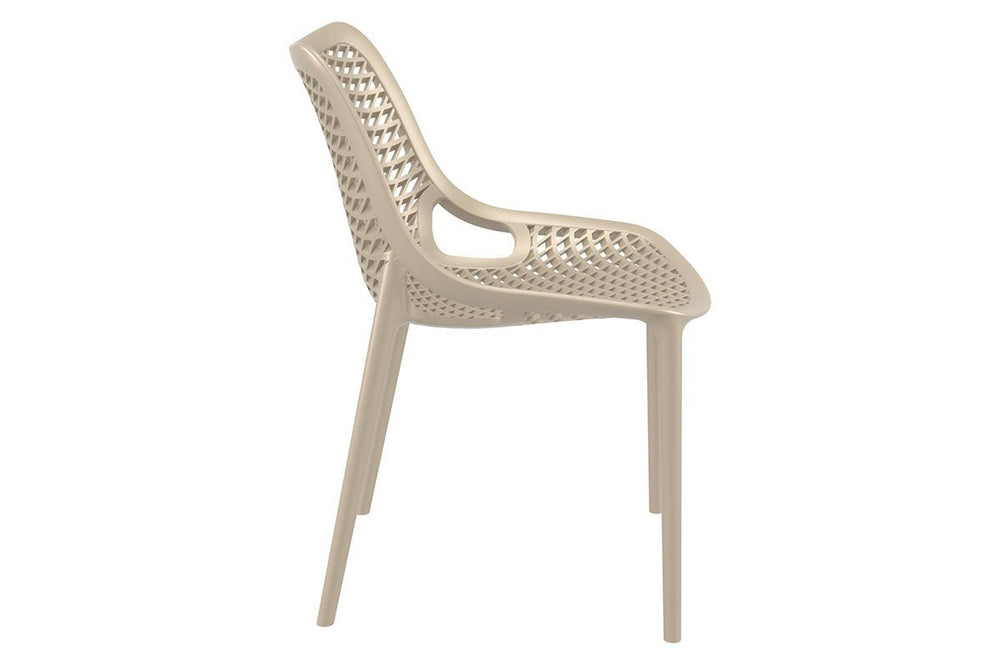 Hospitality Plus Casual Air Chair - No Arm-white  