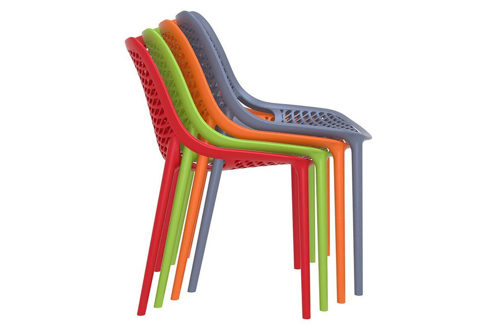 Hospitality Plus Casual Air Chair - No Arm-white  