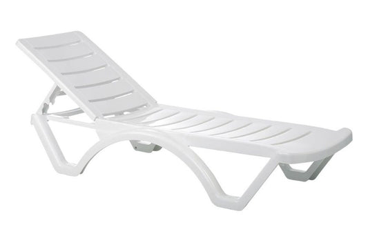 Hospitality Plus Casual Sun Lounger Hospitality Plus White 