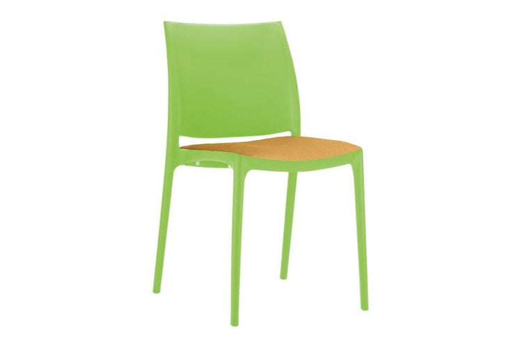 Hospitality Plus Commercial Maya Chair Hospitality Plus green orange cushion 