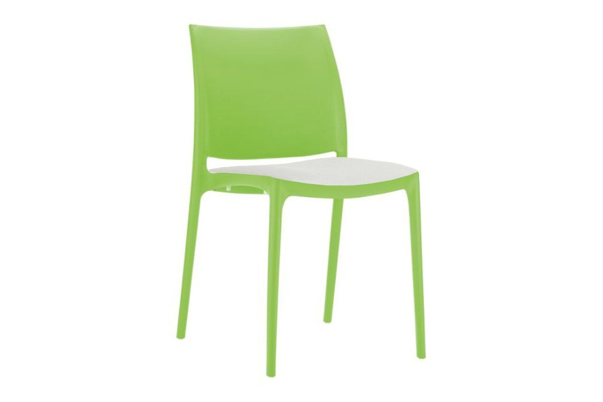 Hospitality Plus Commercial Maya Chair Hospitality Plus green metallic white cushion 