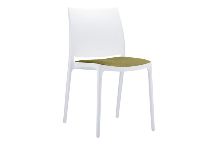 Hospitality Plus Commercial Maya Chair Hospitality Plus white olive green cushion 