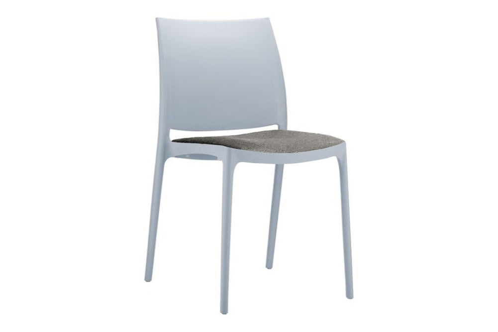 Hospitality Plus Commercial Maya Chair-silver grey anthracite cushion 